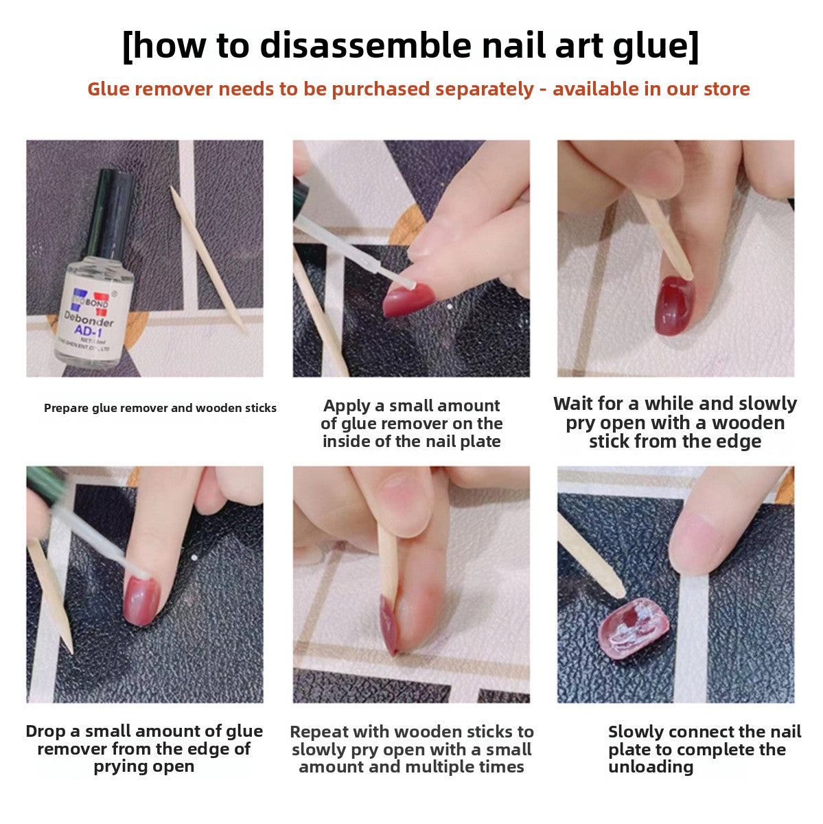 0947- Handmade press on nails fake nails removable