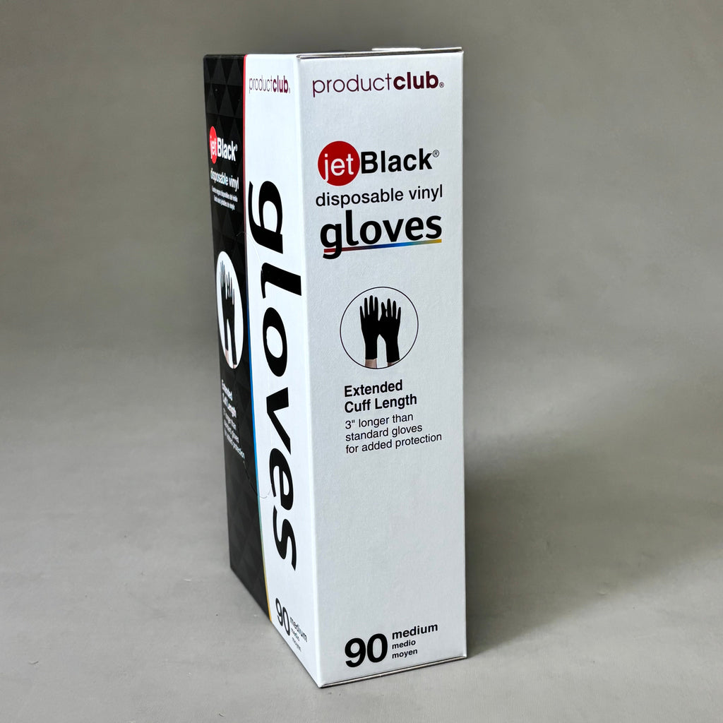 PRODUCT CLUB  (2 PACK, 90 GLOVES EACH) Disposable Vinyl Gloves Long Cuff Sz M