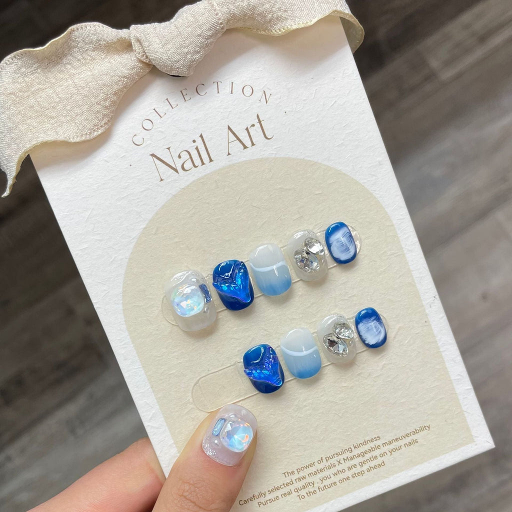 1022- Handmade press on nails fake nails removable