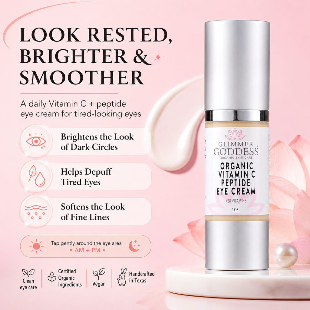 Organic Vitamin C Eye Serum – Peptide Treatment for Dark Circles