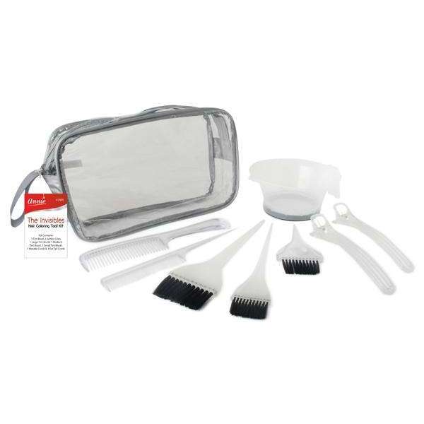 Annie Hair Coloring Kit, 8 Pieces, Clear